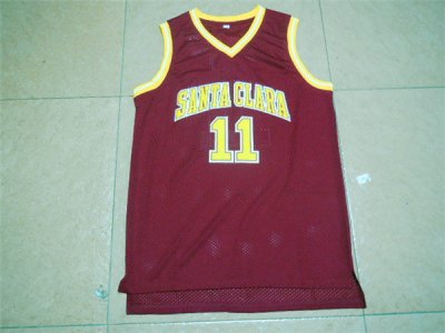 Maillot De Basket NCAA University of St. Clara Steve Nash 11 Rouge